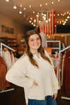 Layton Waffle Chenille Sweater // Cream