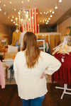 Layton Waffle Chenille Sweater // Cream