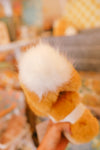 Pom Pom Slippers // Yellow